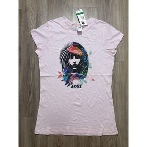 Y2K‎ Lost Enterprises Pink Women T Shirt Size L